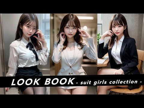 【AI美女OL】スーツ姿がかわいい秘書｜kawaii secretary in a suit