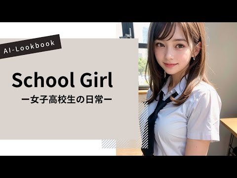 【AI Lookbook】School Girl　ー女子高校生の日常ー