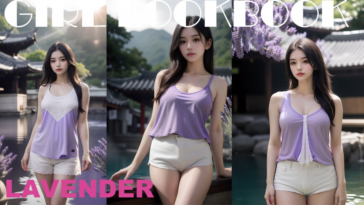 [AI] 룩북 GIRL LOOKBOOK Lavender 라벤더