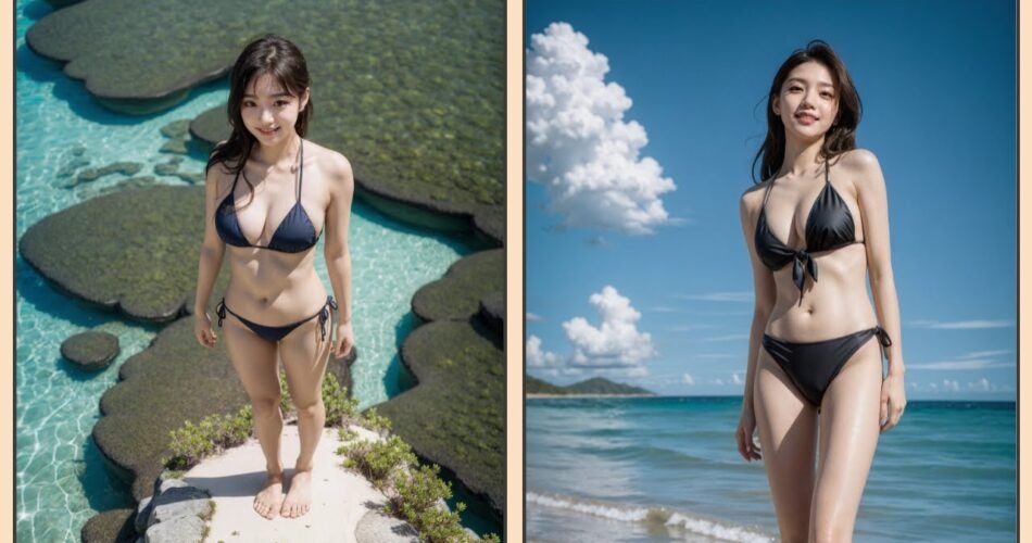 [4k ai lookbook] bikini photo shoot