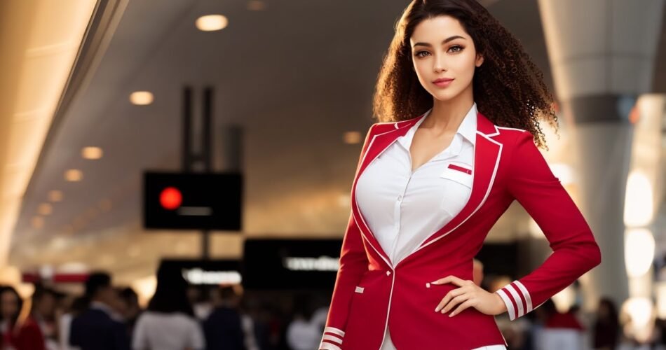 [AI Journey] Amazing Stewardesses of the World [at the airport]