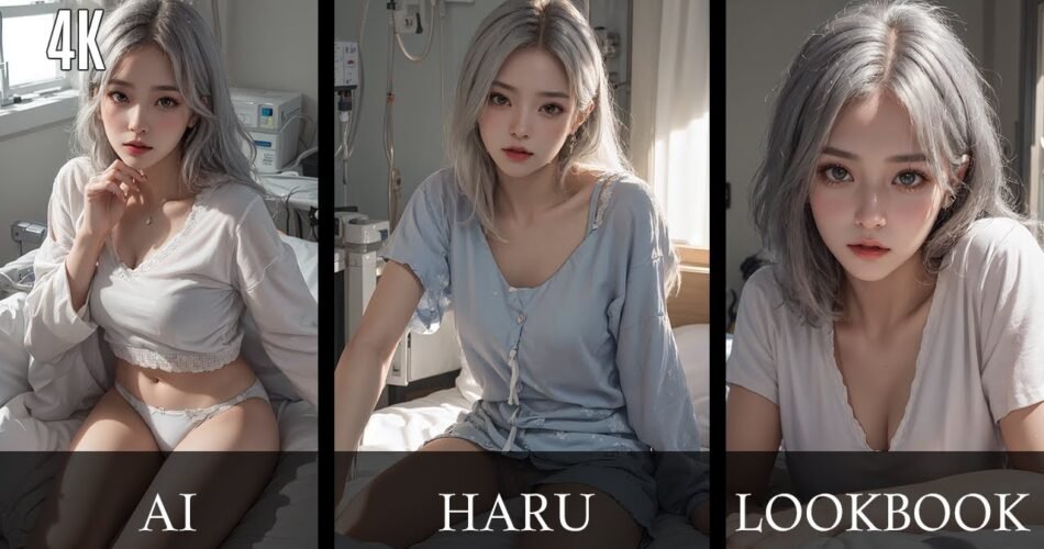 [4K AI art] Hospital Weakness PrettyGirl Ai Lookbook | 병약미소녀 병원 입원 AI 룩북 [ai 실사]