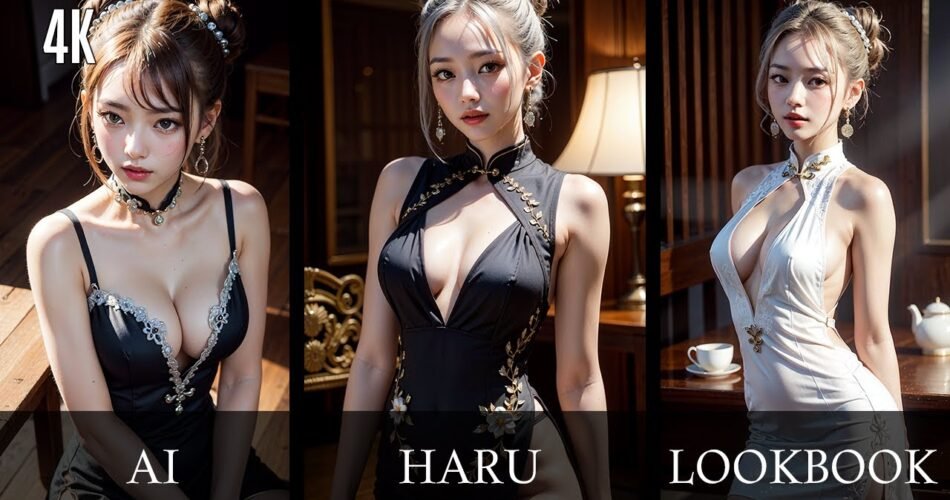 [4K AI art] Chinese Dress ‘Cheongsam’ Ai Lookbook | 치파오 차이나 드레스 AI 룩북 [ai 실사]