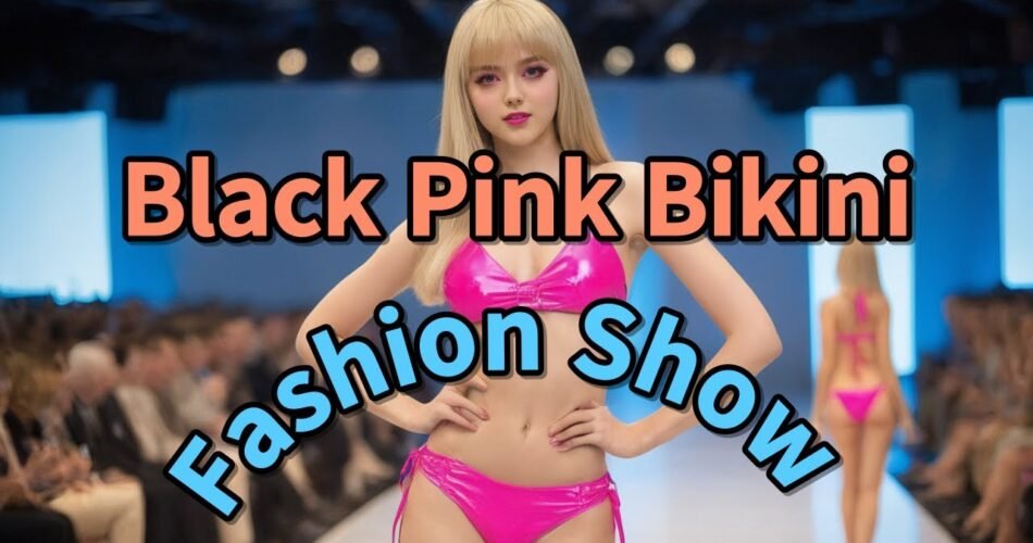 [AI Journey] Black Pink Bikini Fashion Show   #AIJourney #BlackPink #Bikini #FashionShow