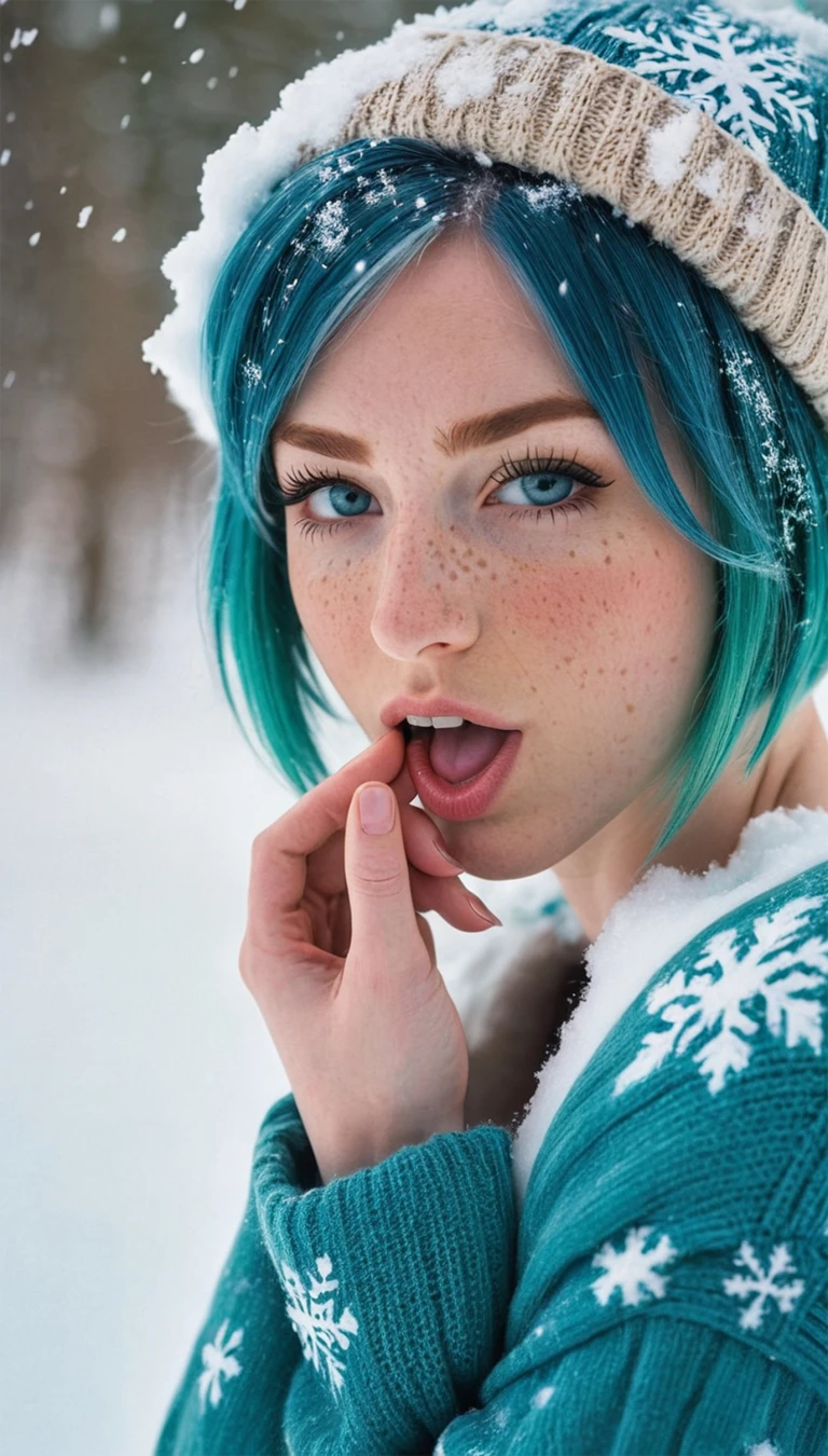 Snowballs and chill by Talia | ai photo